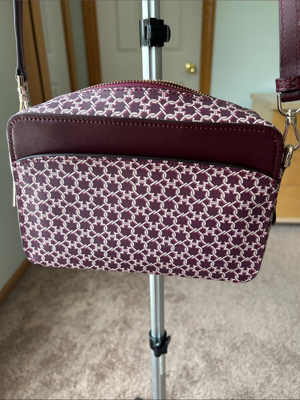 kate spade Burgundy and White Crossbody Bag - Picture 3 of 7